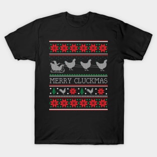 Chicken Poultry Farmer Chicken Ugly Christmas Xmas T-Shirt